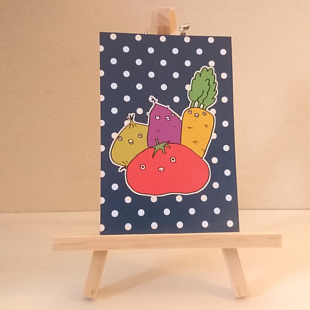 ポストカード「お野菜さん」