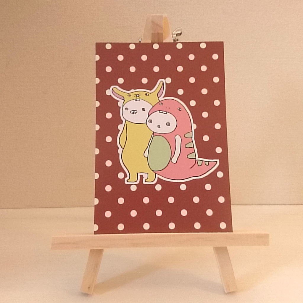 ポストカード「お友だちの秘密」