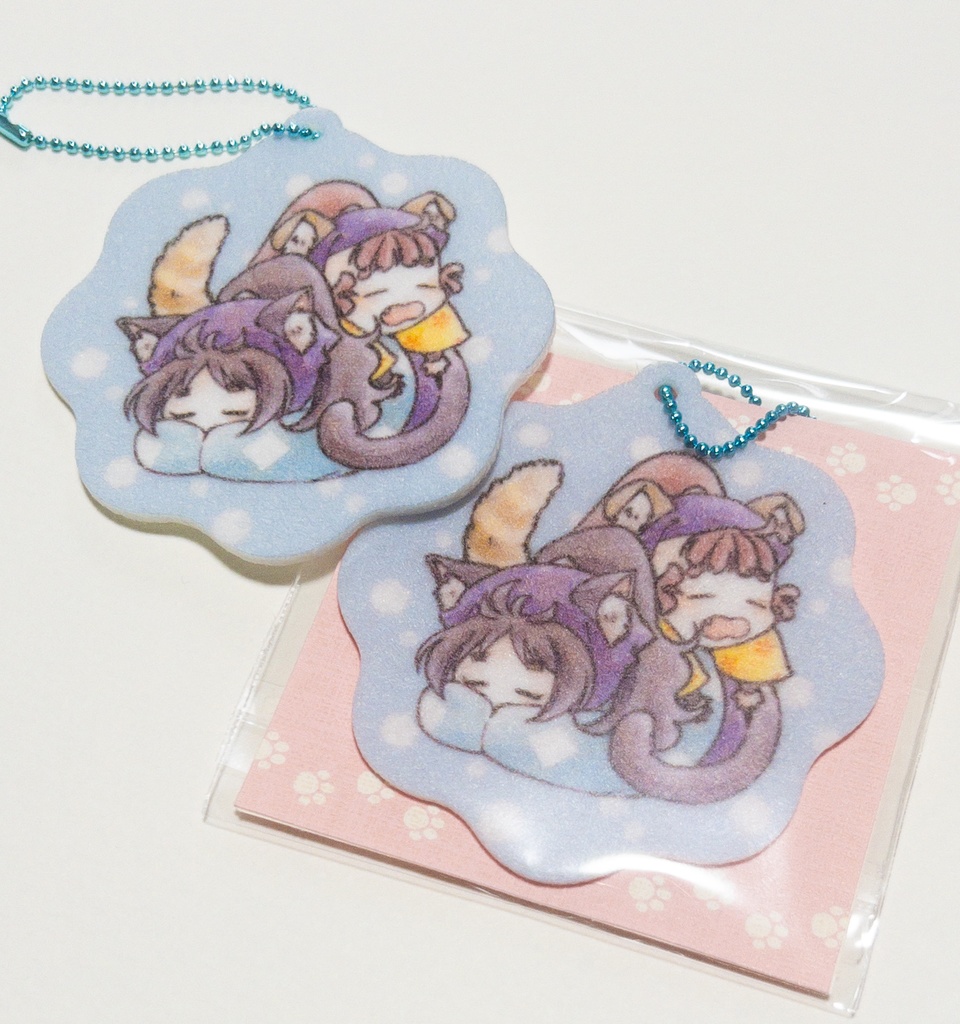 【残部僅少】ごいにゃんふわふわキーホルダー