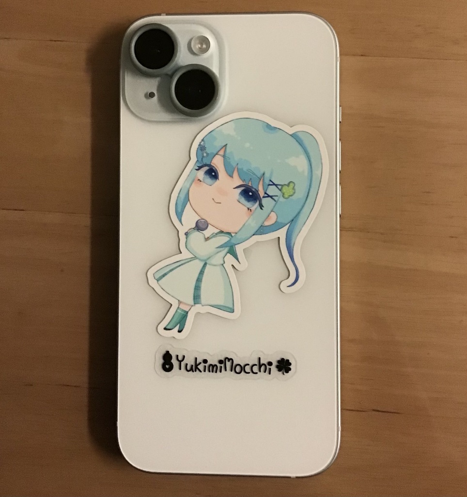 ゆきみもっちのお名前ステッカー!(カラー小)