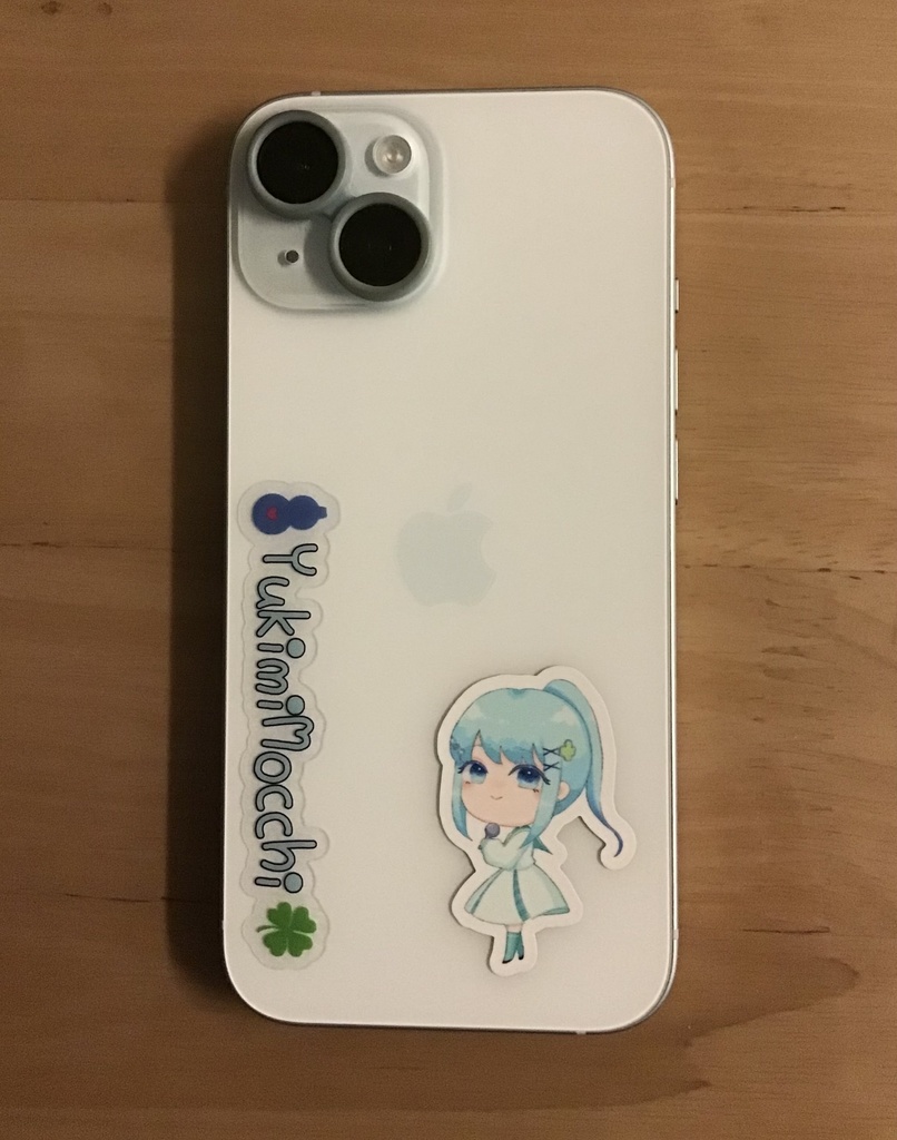 ゆきみもっちのお名前ステッカー!(カラー大)