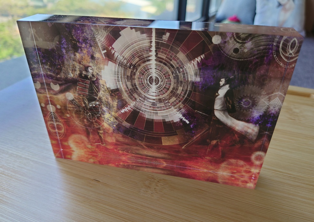 輪廻の終アクリルブロック(ホワイトタイプ)