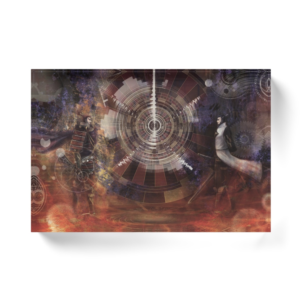 輪廻の終アクリルブロック(ホワイトタイプ)