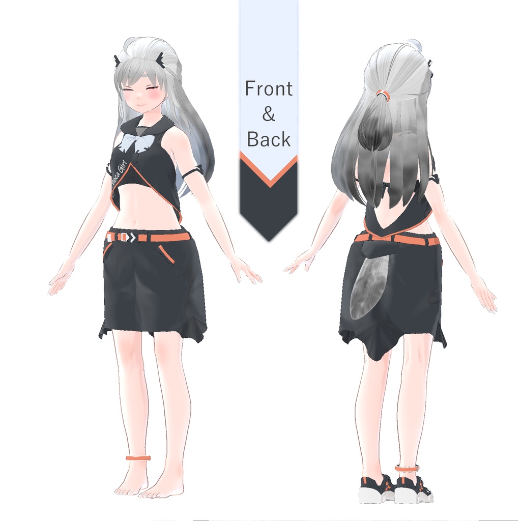 「ふぉか Foka」ver.2 オリジナル3Dモデル