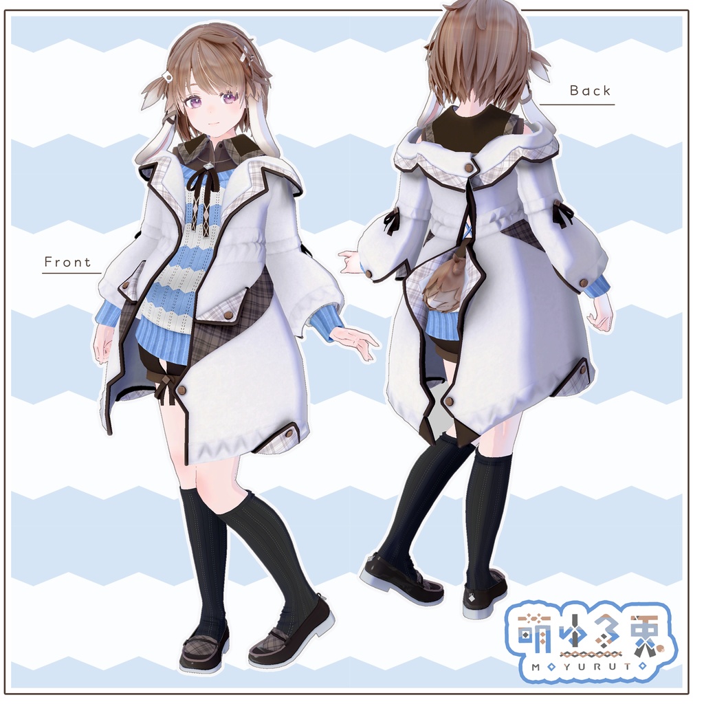 「萌ゆる兎 Moyuruto」オリジナル3Dモデル