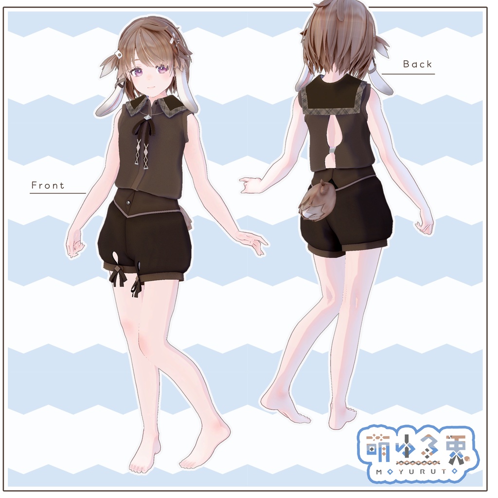 「萌ゆる兎 Moyuruto」オリジナル3Dモデル