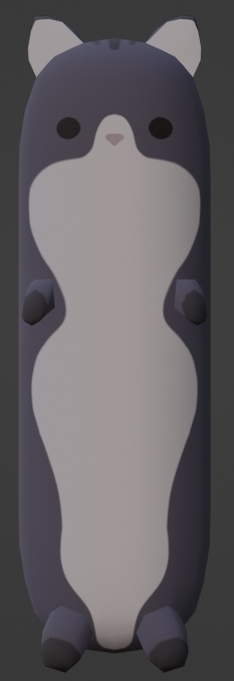 Cat body pillow [3D Model]
