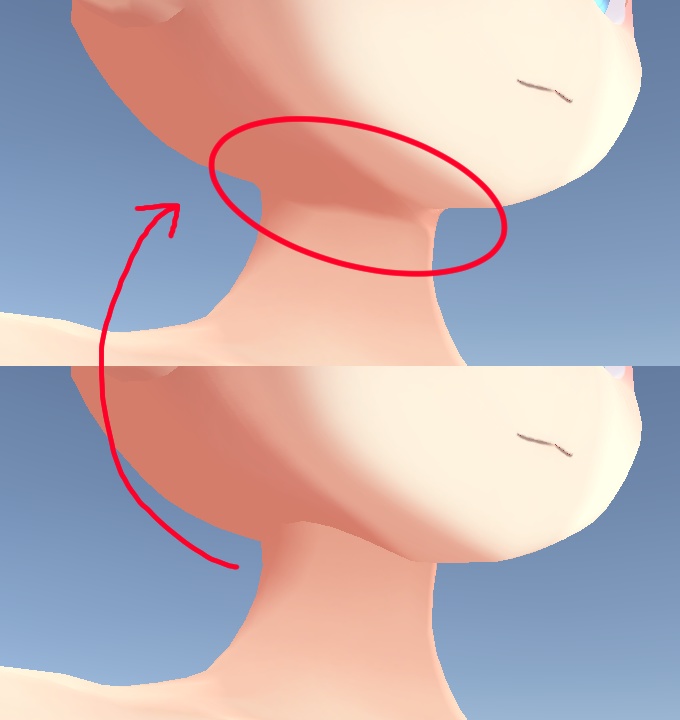 ますきゃの首の繋ぎ目を整えるツール