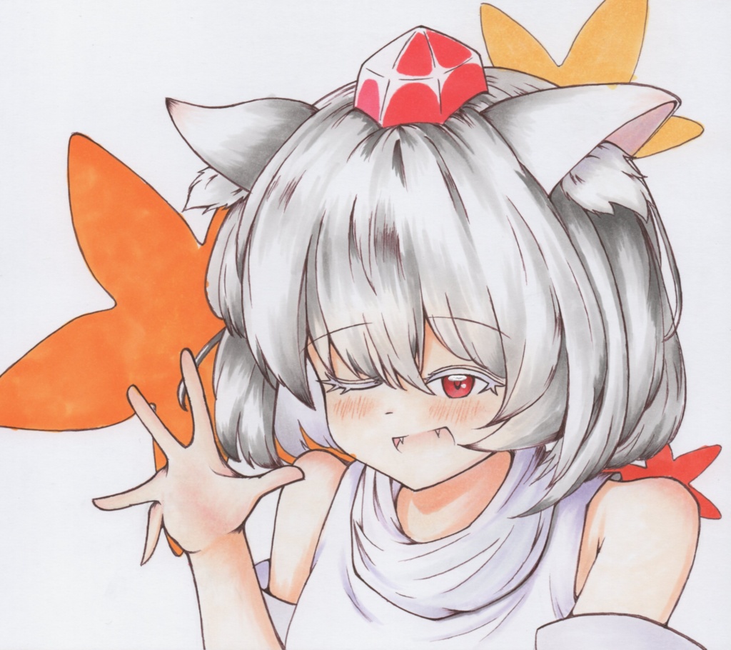 【中色紙】犬走椛