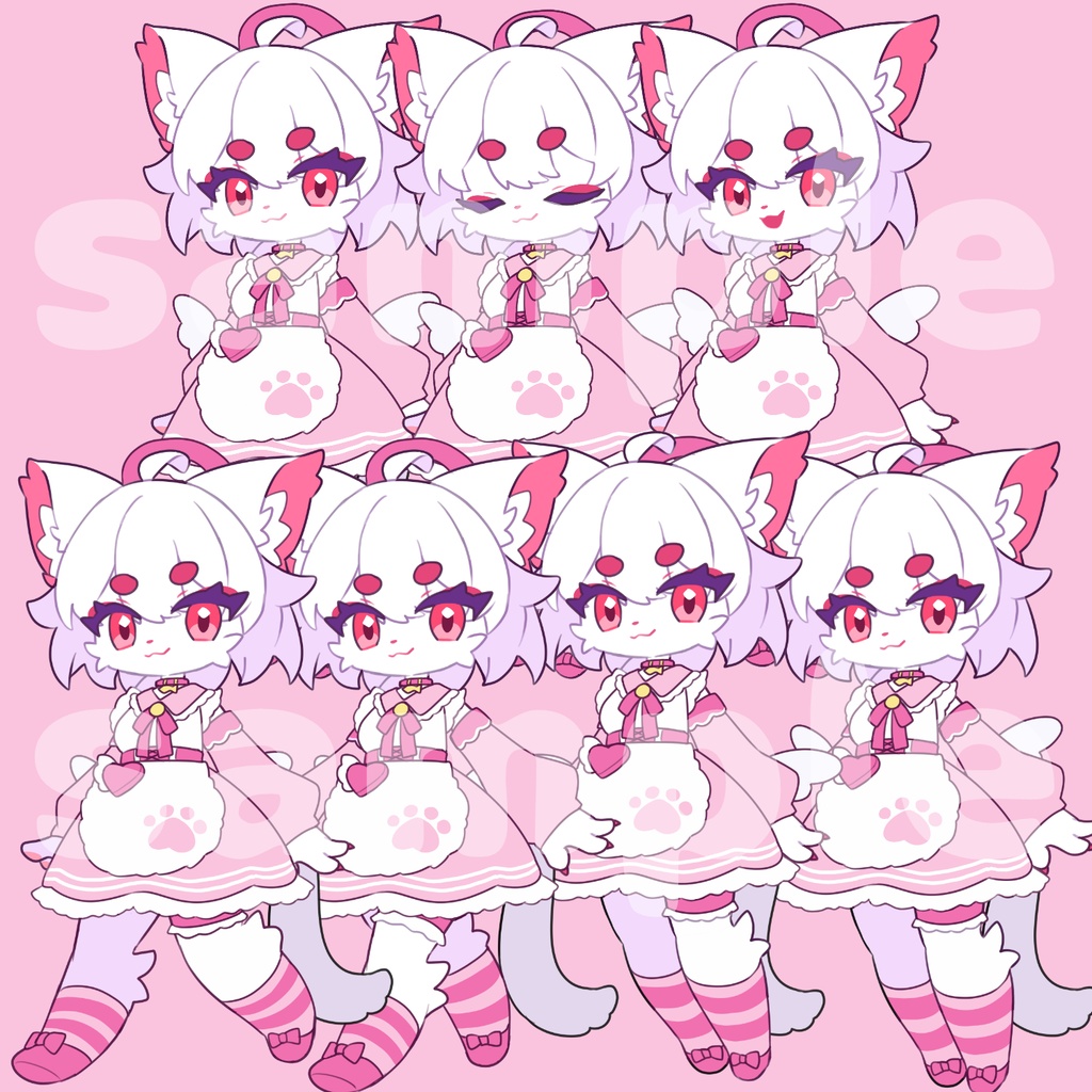 【無料版あり】Liebeイラストセット#ぷにぷにあばたー対応