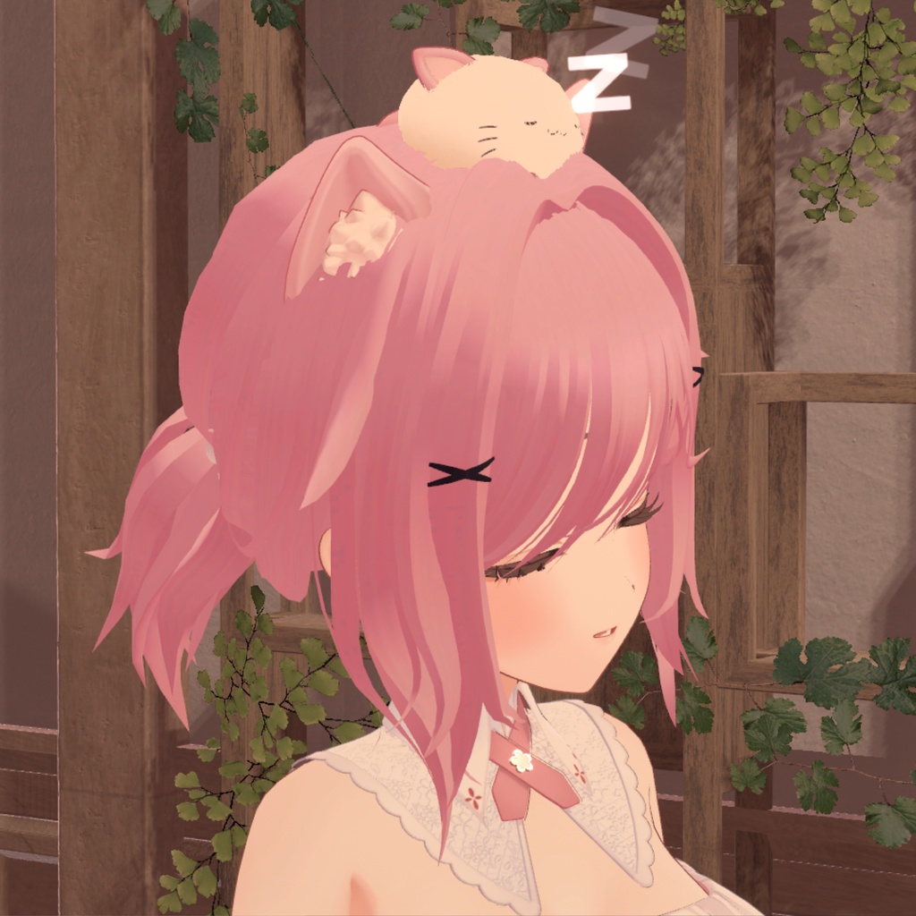【4アバター対応】アホ毛ポニーテール【VRChat】