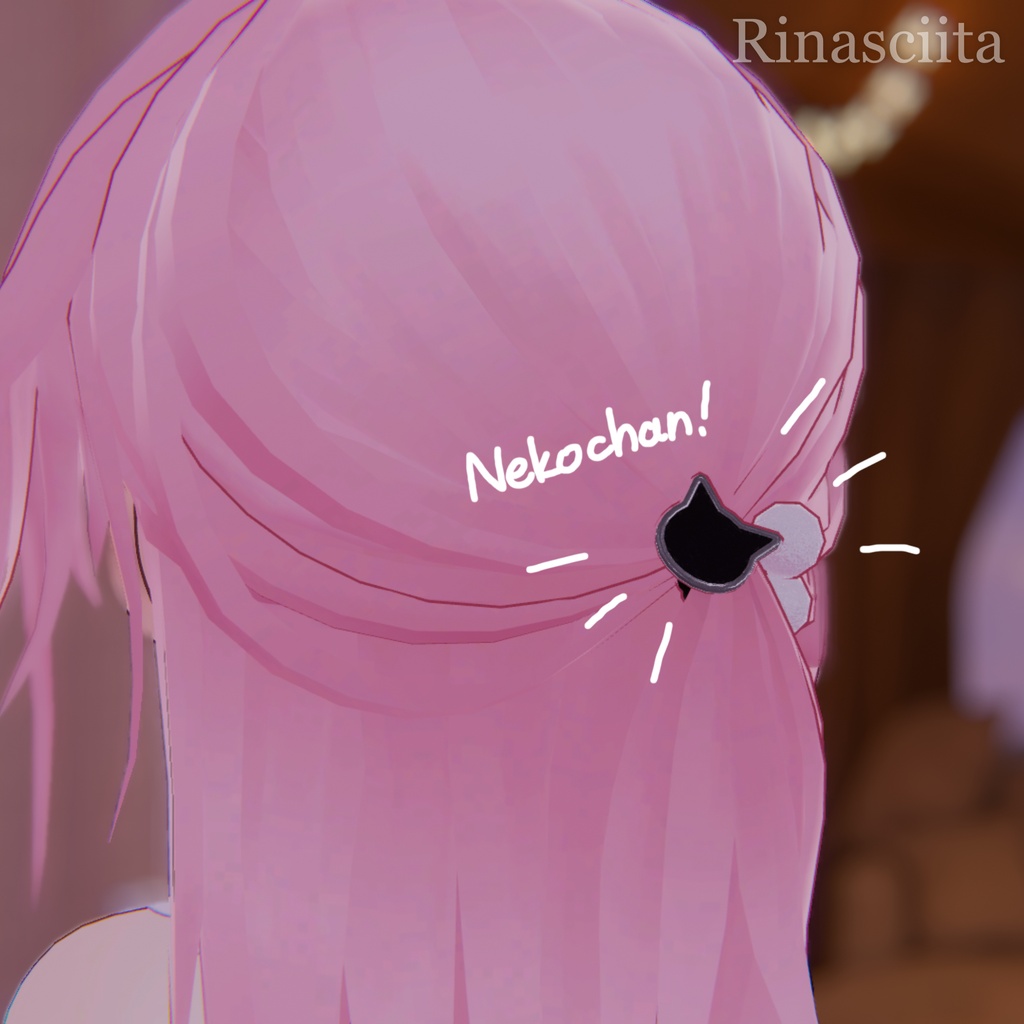 【5/22まで無料】【4アバター対応】アホ毛ハーフアップ【VRChat】