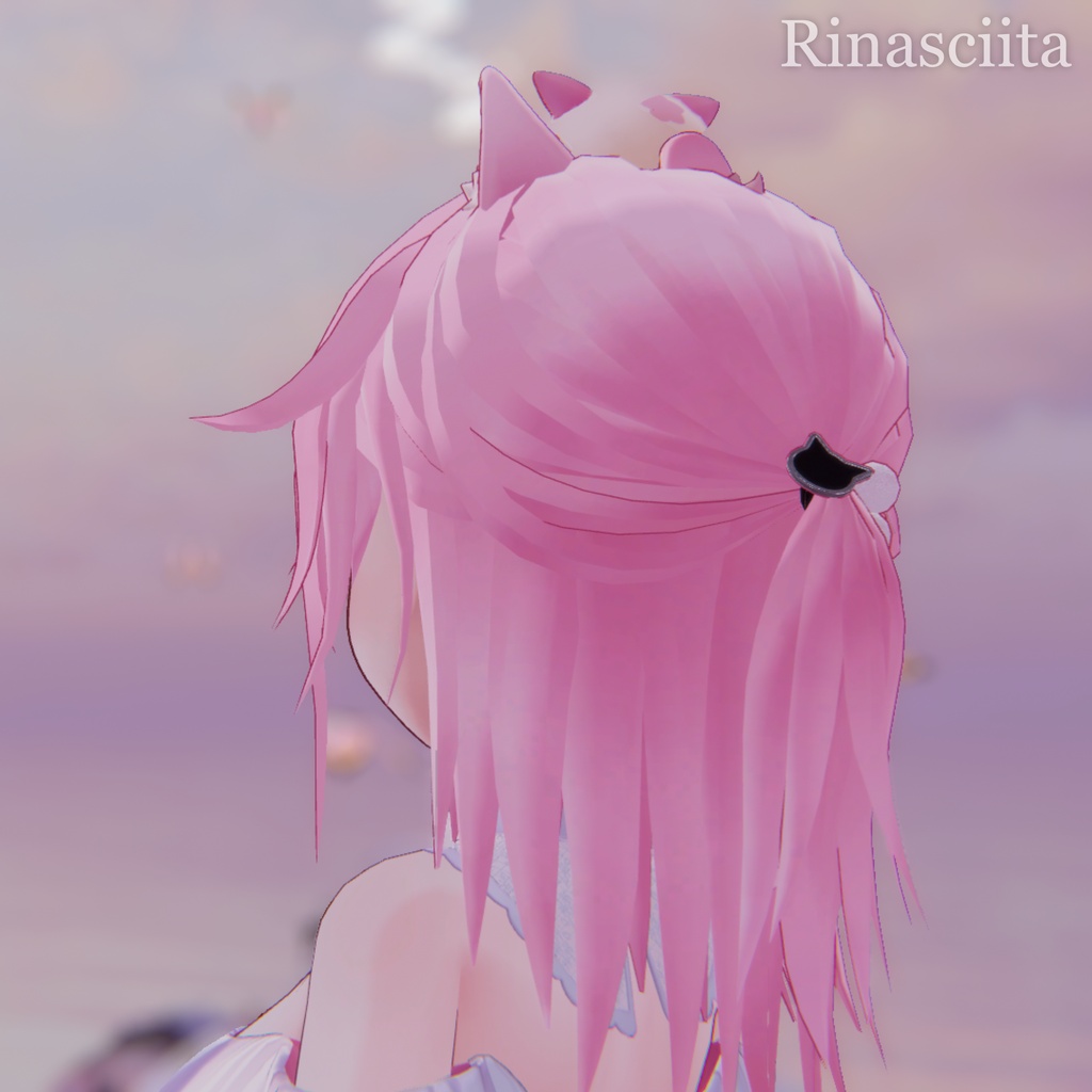 【5/22まで無料】【4アバター対応】アホ毛ハーフアップ【VRChat】
