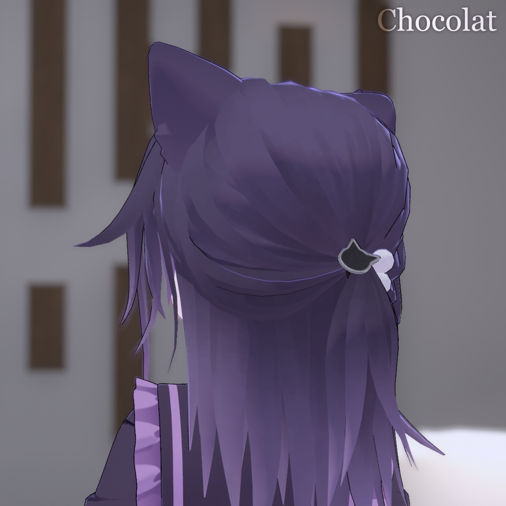 【5/22まで無料】【4アバター対応】アホ毛ハーフアップ【VRChat】