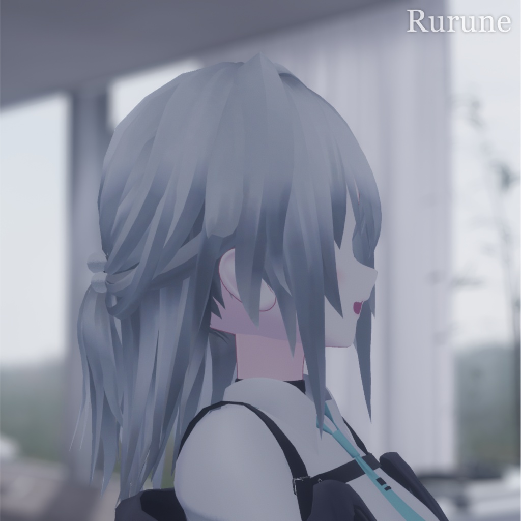 【5/22まで無料】【4アバター対応】アホ毛ハーフアップ【VRChat】