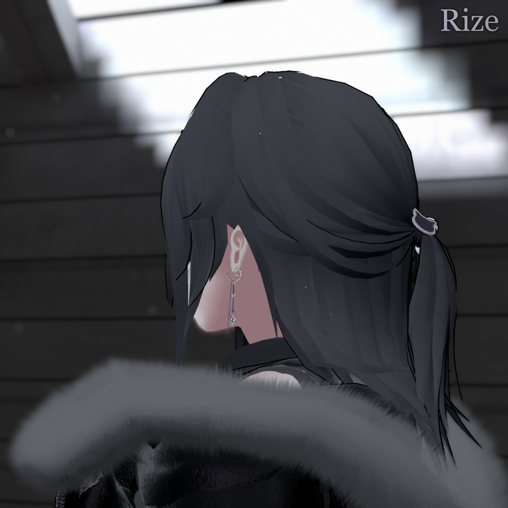 【5/22まで無料】【4アバター対応】アホ毛ハーフアップ【VRChat】