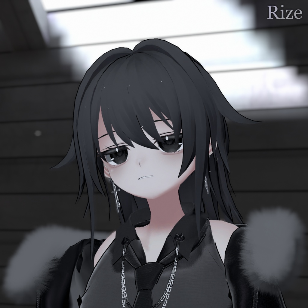 【5/22まで無料】【4アバター対応】アホ毛ハーフアップ【VRChat】