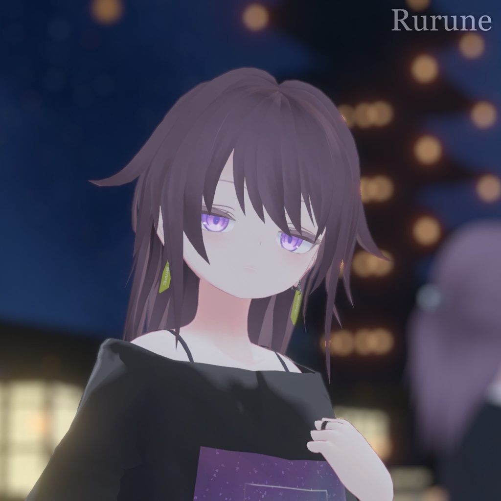 【5/22まで無料】【4アバター対応】アホ毛ハーフアップ【VRChat】