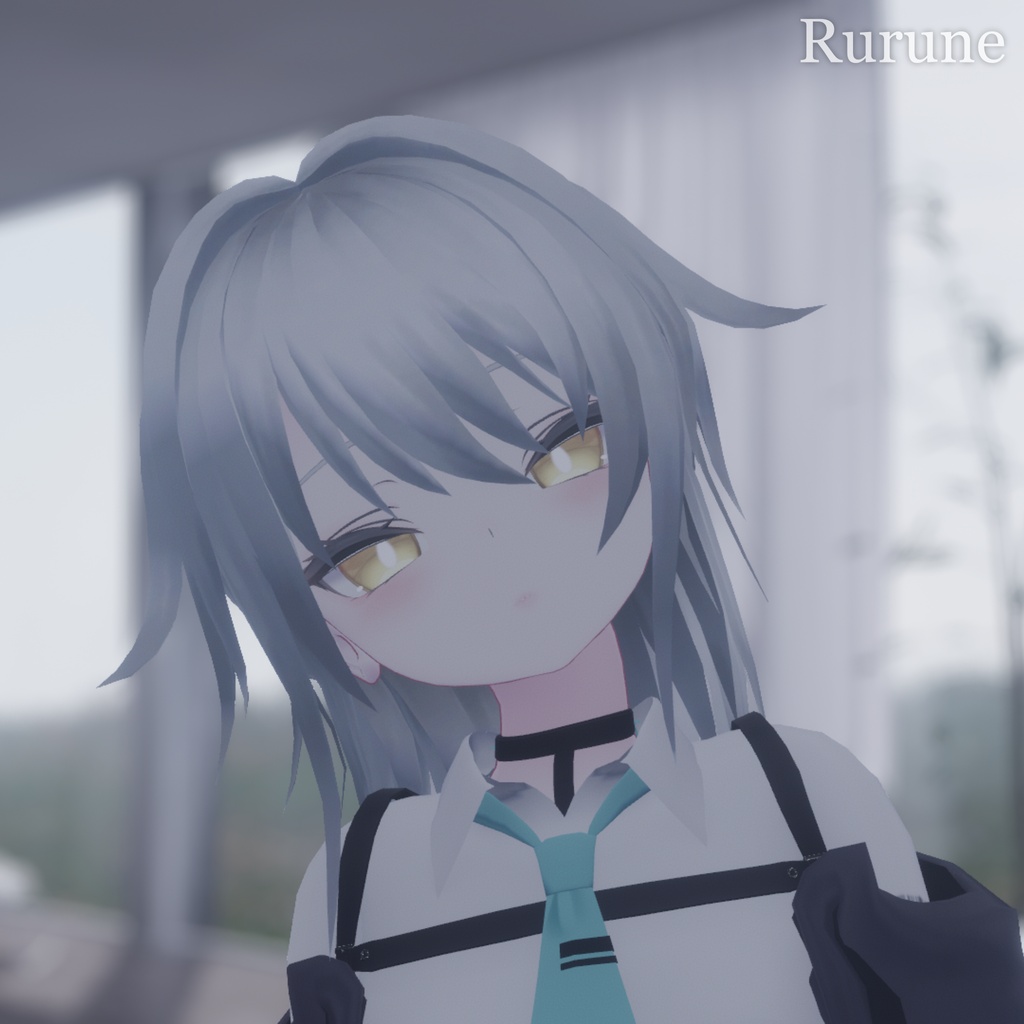 【5/22まで無料】【4アバター対応】アホ毛ハーフアップ【VRChat】