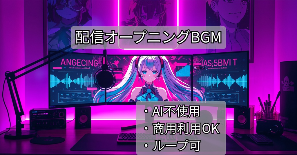 【AI不使用】Stream Start BGM Vol.1｜配信オープニング用｜tone diary