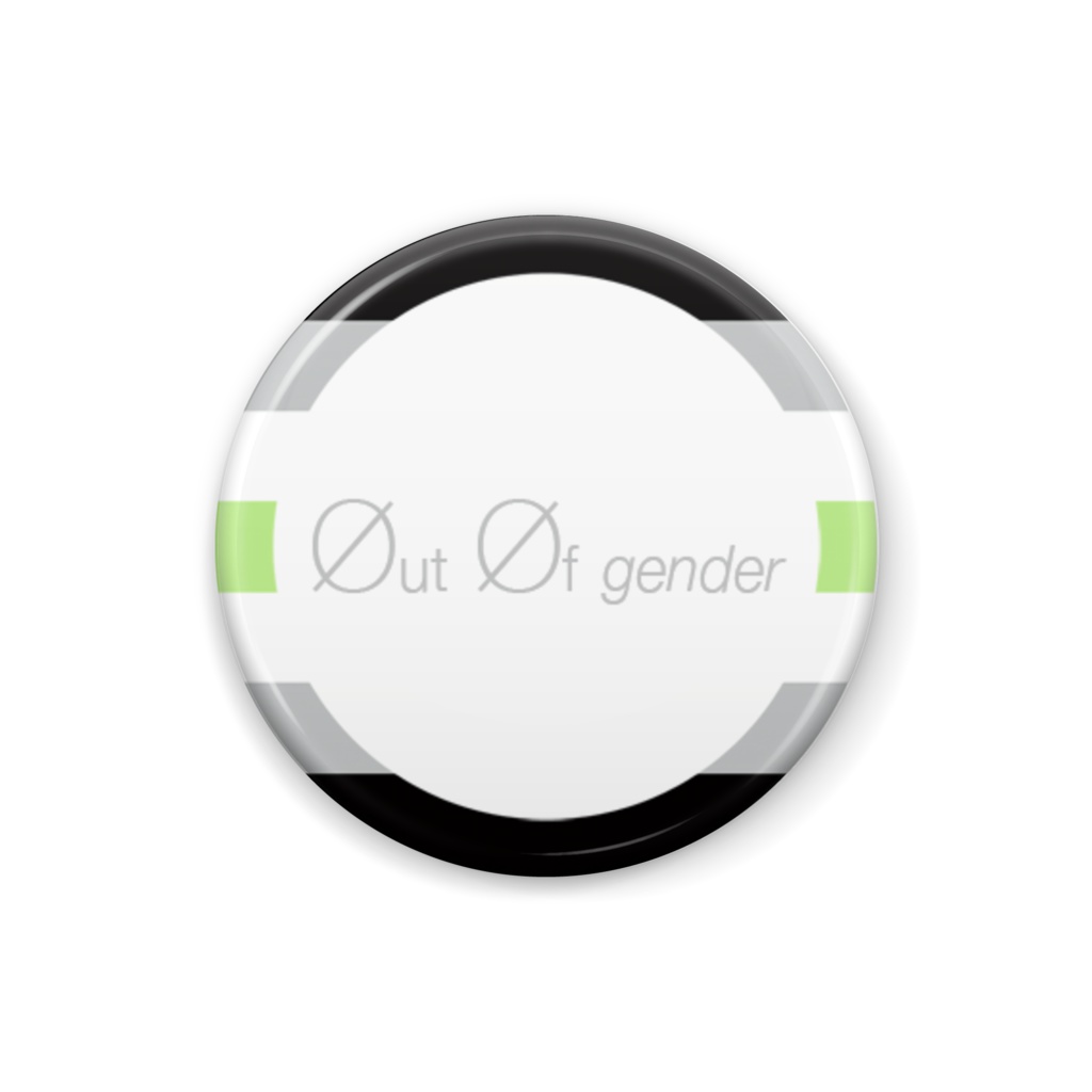 Out Of gender <Aジェンダーカラー> 缶バッジ