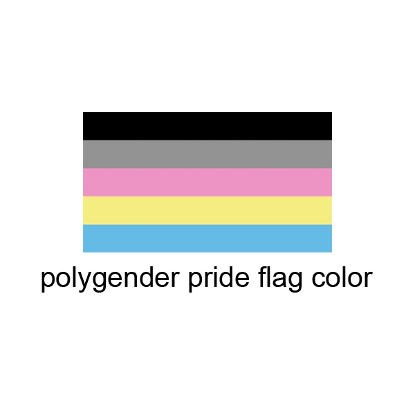 ポリジェンダー 缶バッジ