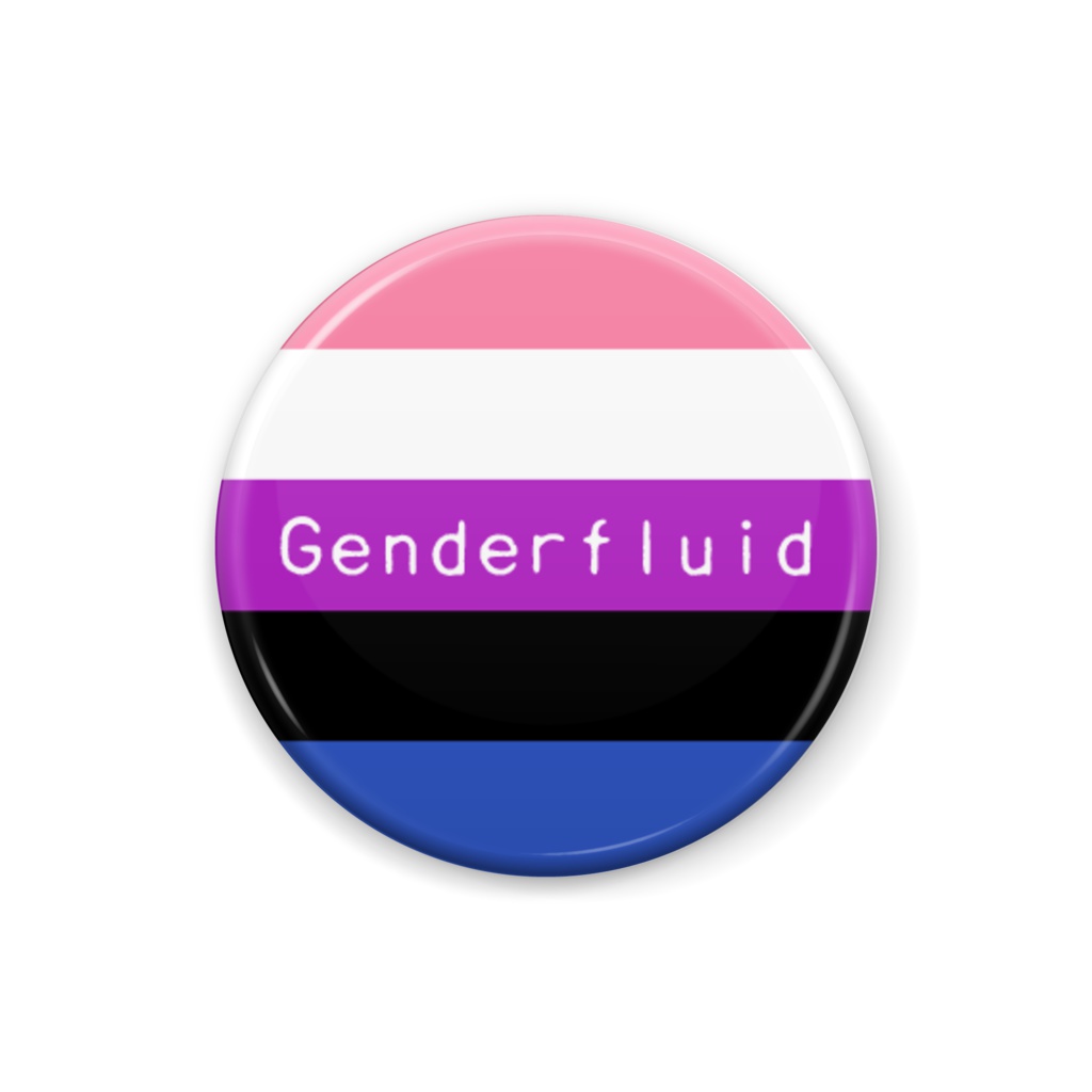 ジェンダーフルード 缶バッジ
