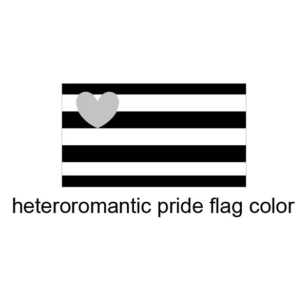 ヘテロロマンティック 缶バッジ