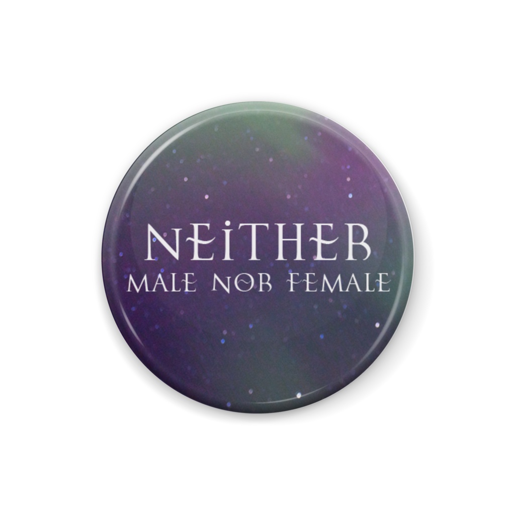Neither (male nor female) 缶バッジ