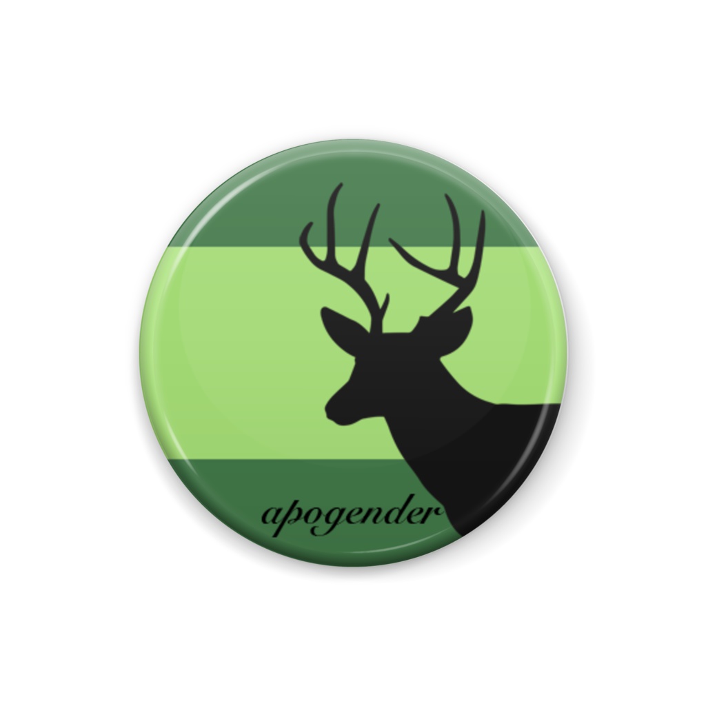 apogender 缶バッジ Deer ver.