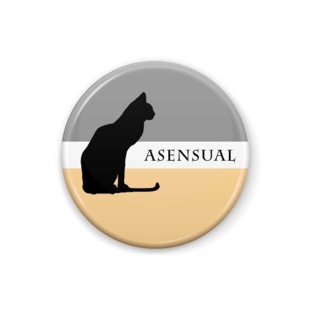 asensual 缶バッジ Cat ver.