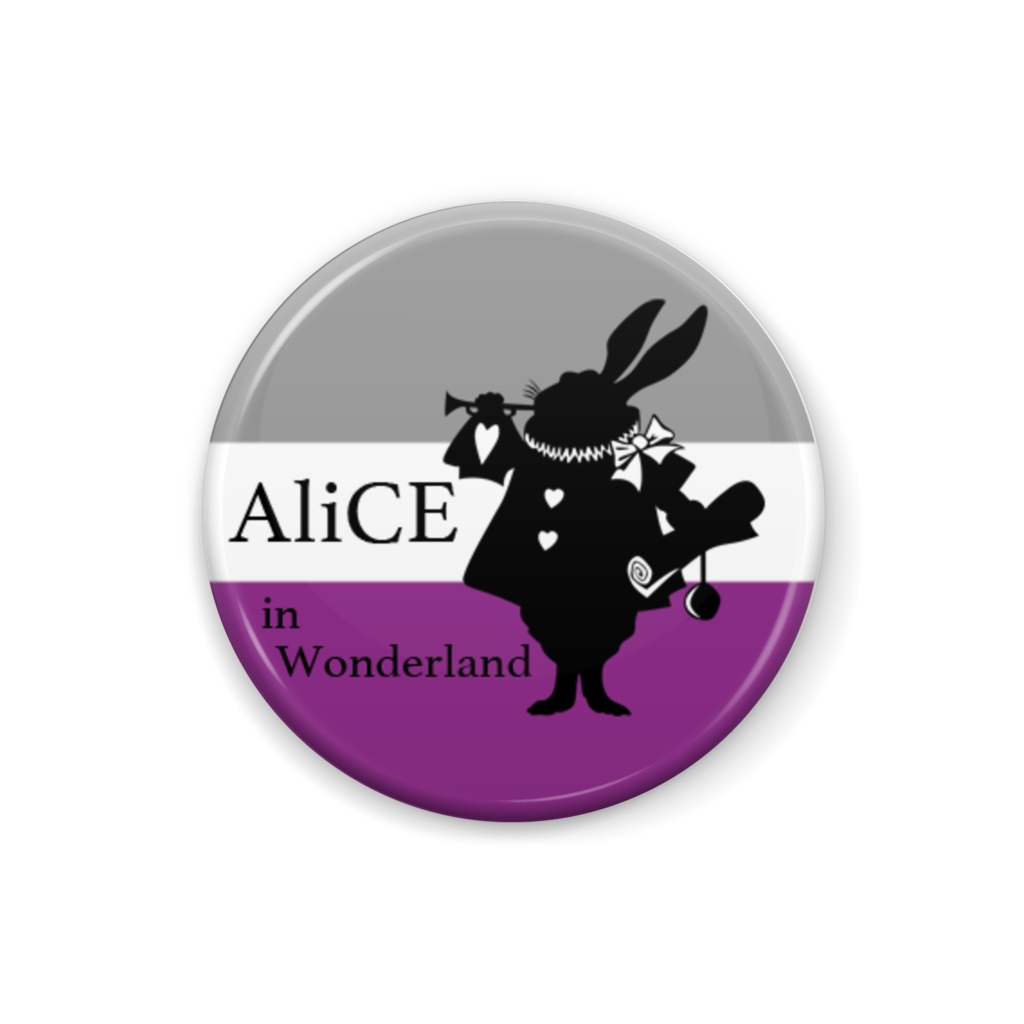 AliCE in Wonderland <Aセクシャル> 缶バッジ