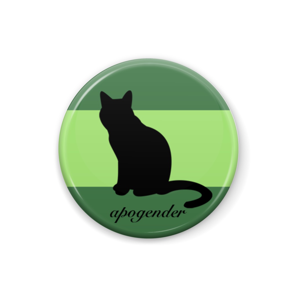 apogender 缶バッジ Cat ver.