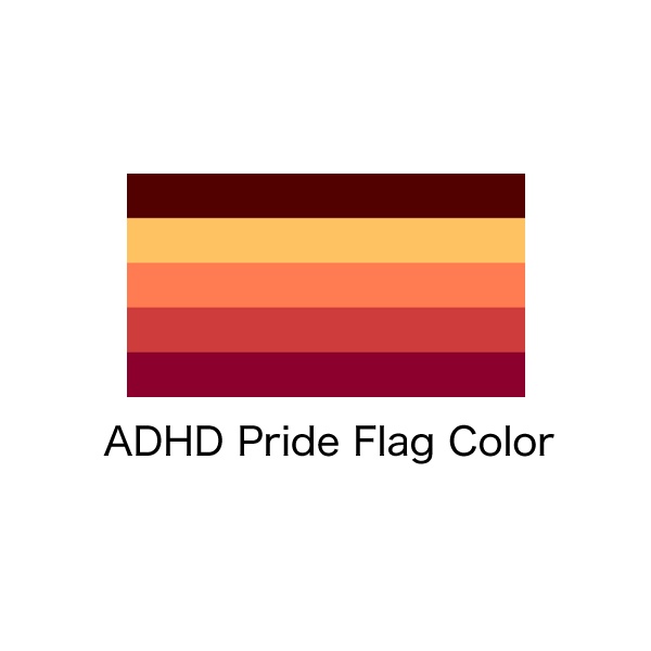 ニューロダイバージェント - ADHD Pride 缶バッジ