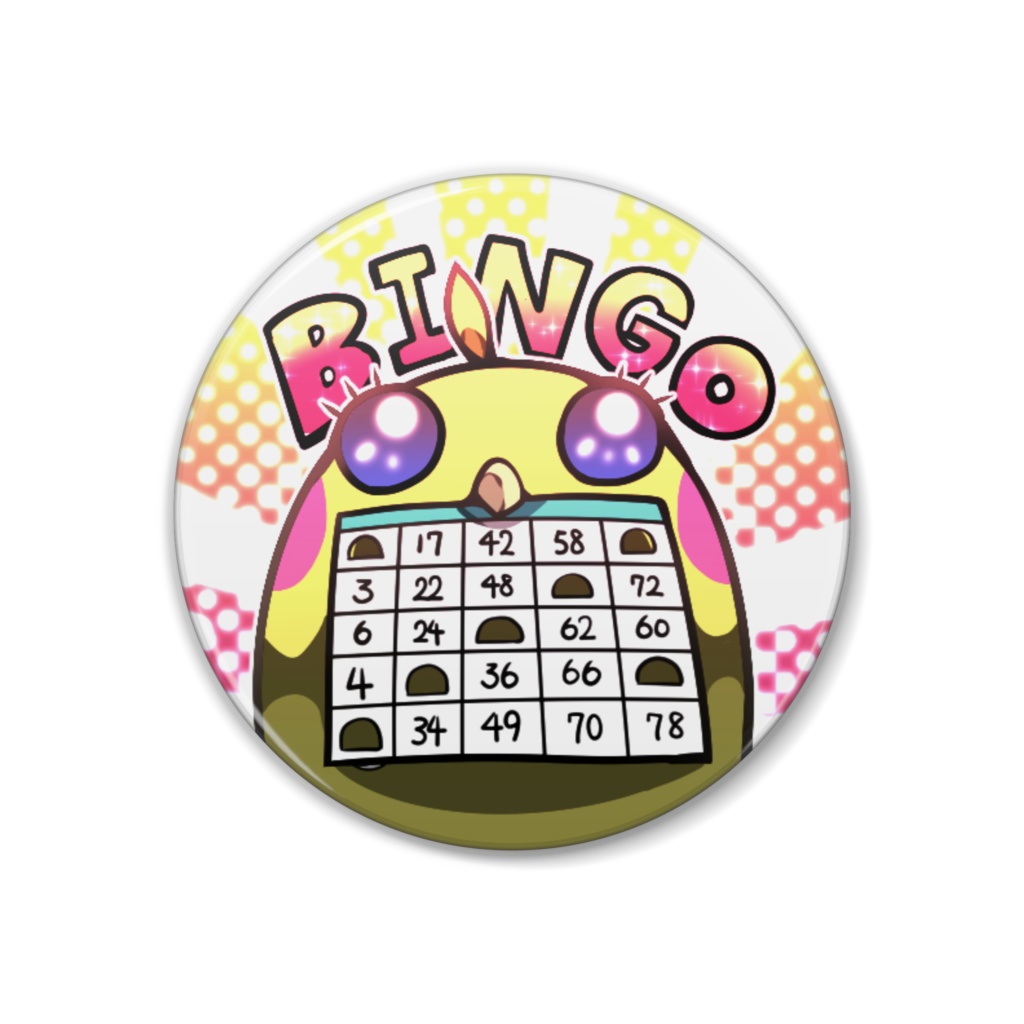 【もふ鳥】BINGO 缶バッジ