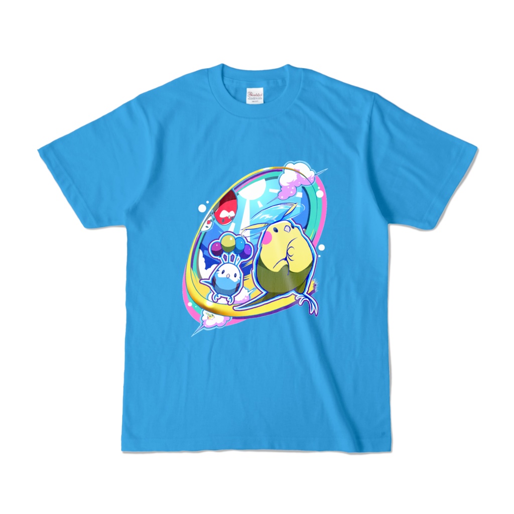 【もふ鳥】あおぞらもふどり Tシャツ
