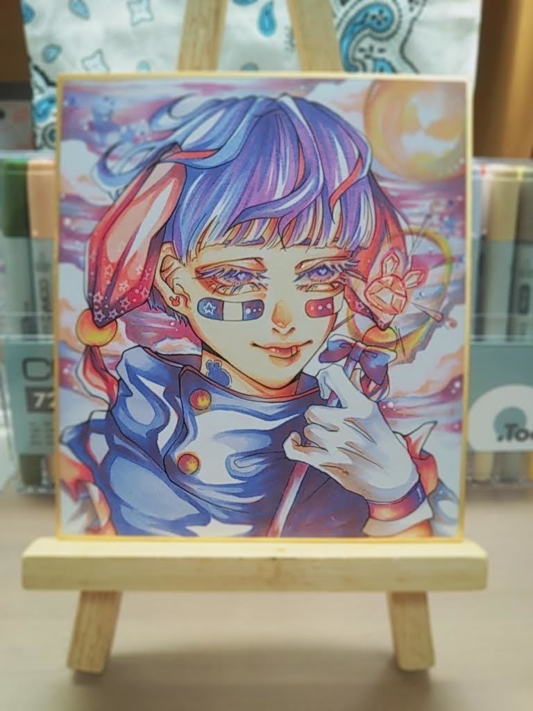 色紙原画　魔法少年