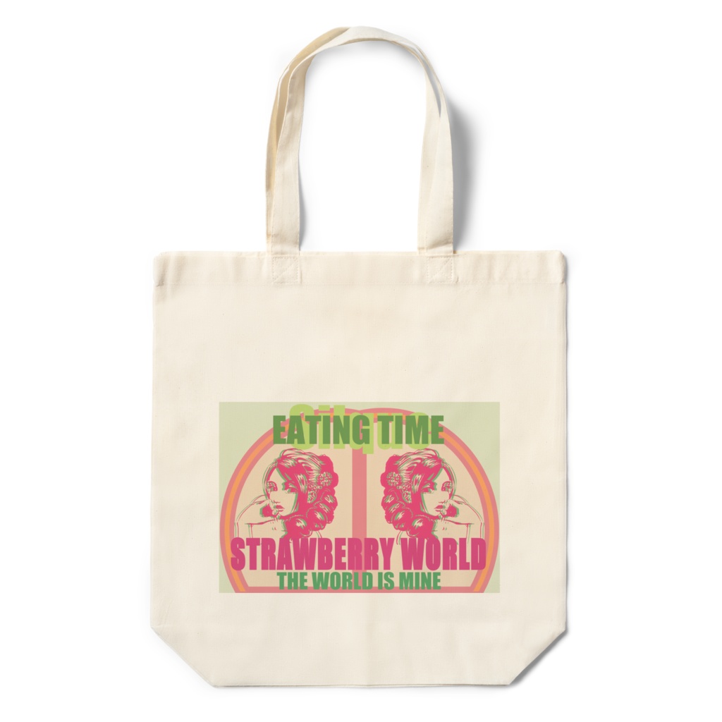 ストロベリーワールド ダブル エコバッグ - 360×370×110(mm)