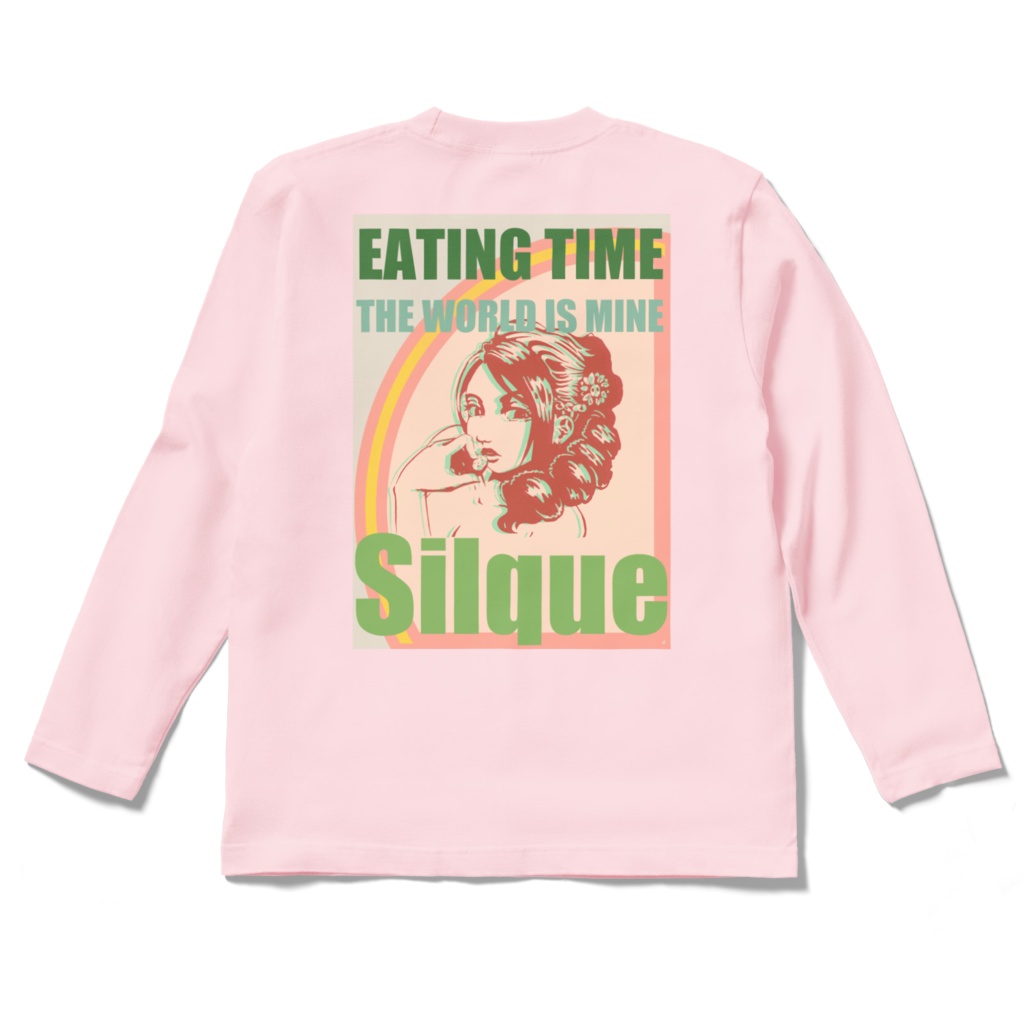 ストロベリーワールド ロングスリーブTシャツ ライトピンク