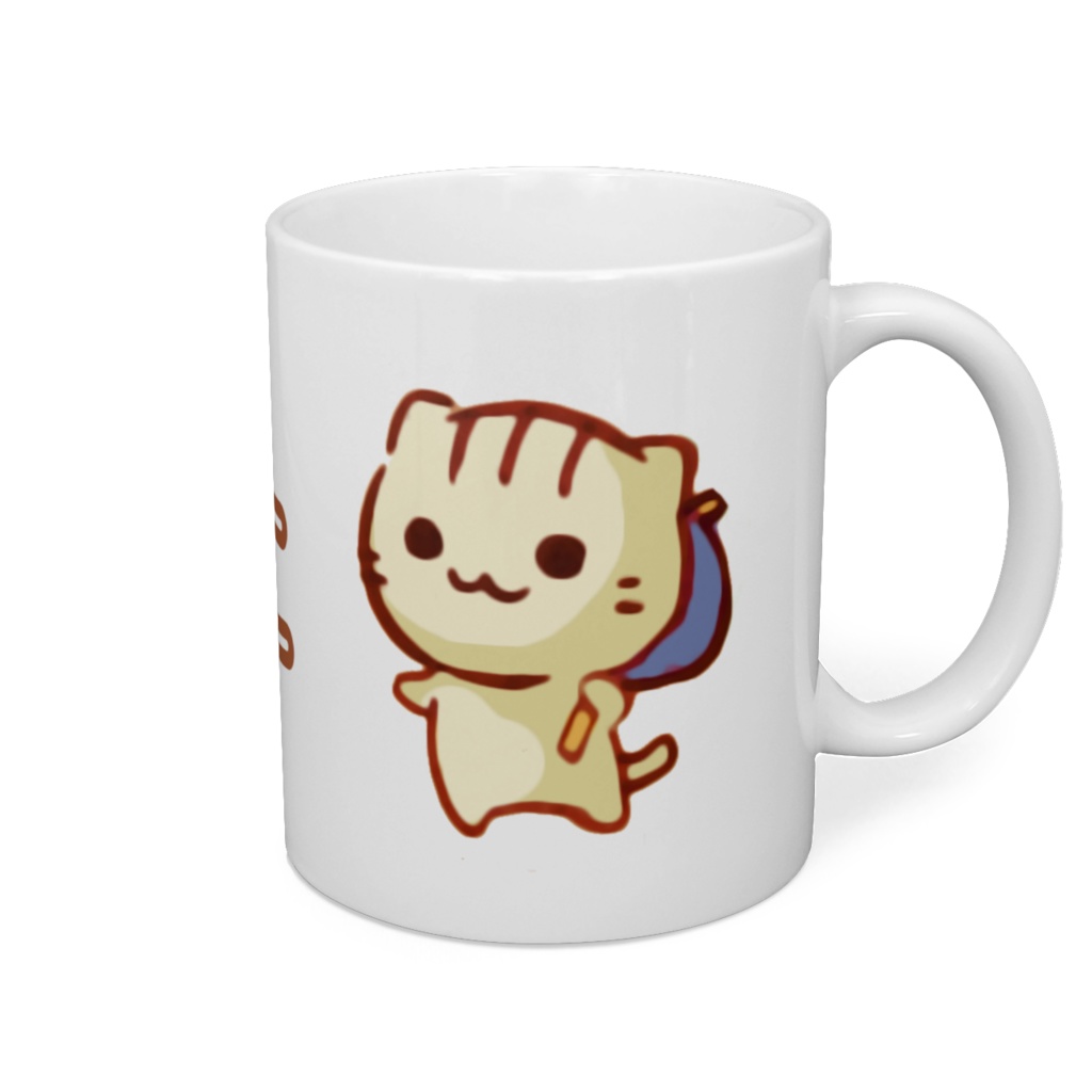 まるねこ マグカップ - 直径 8 cm / 高さ 9.5 cm