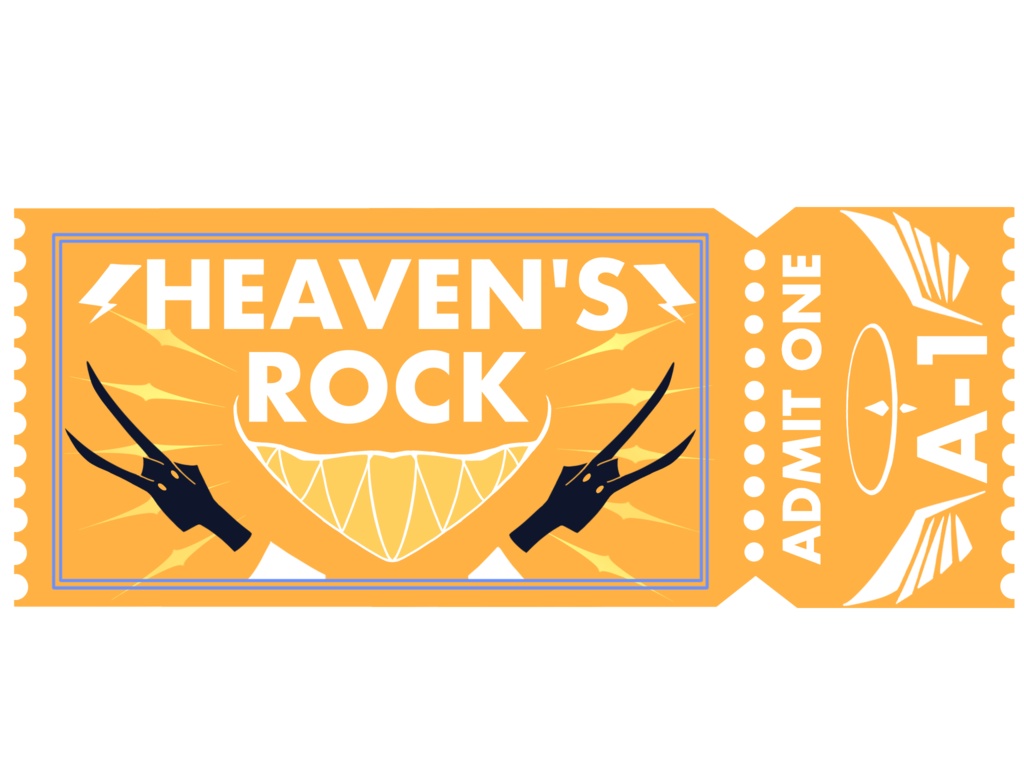 チケット風アクリルキーホルダー