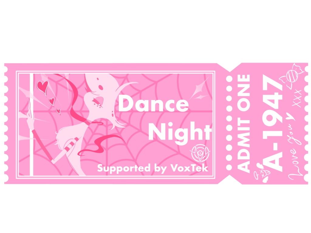 チケット風アクリルキーホルダー