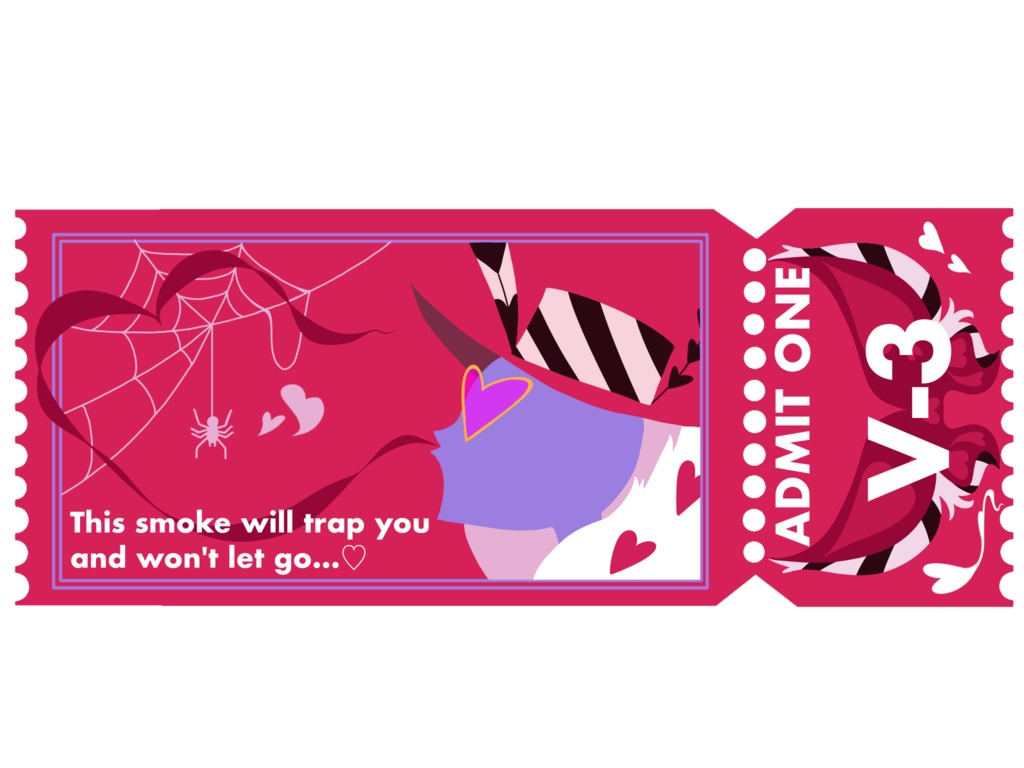 チケット風アクリルキーホルダー ver2