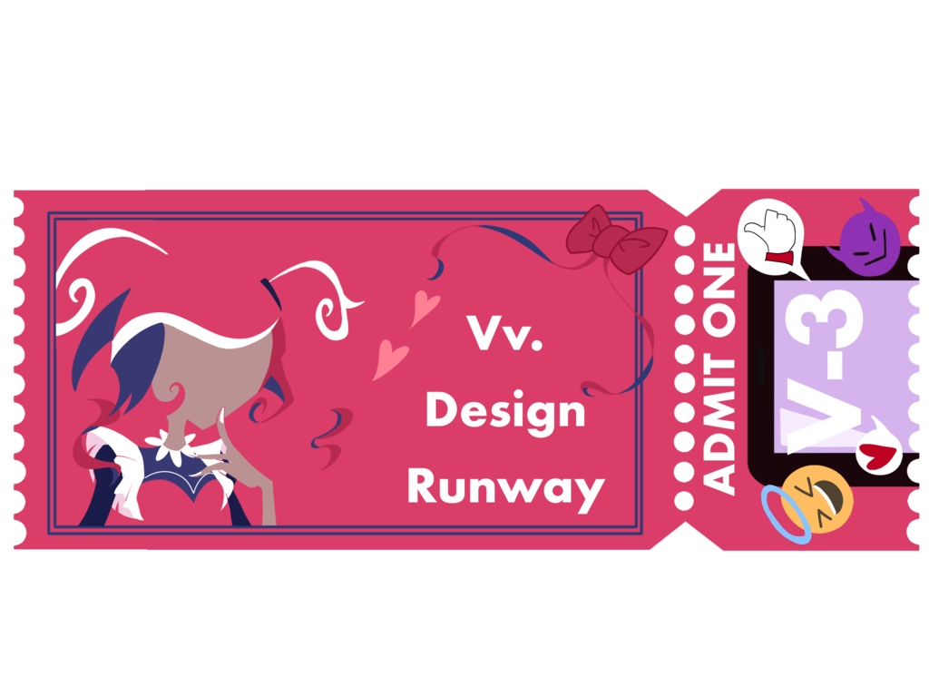 チケット風アクリルキーホルダー ver2