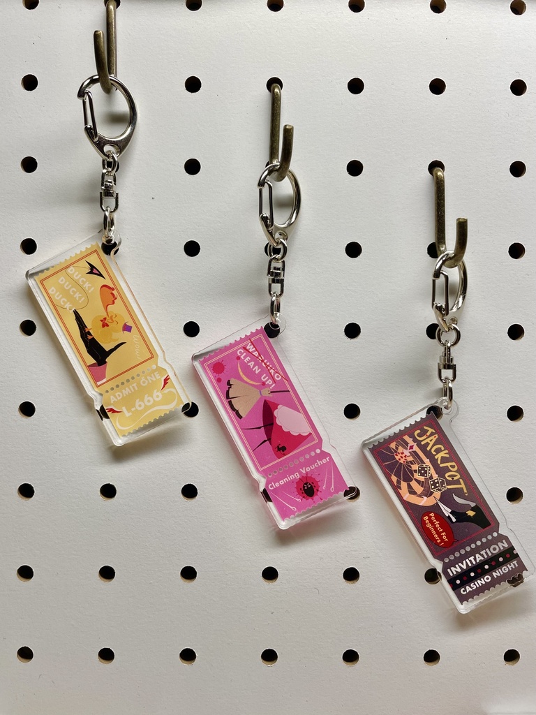 チケット風アクリルキーホルダー ver2