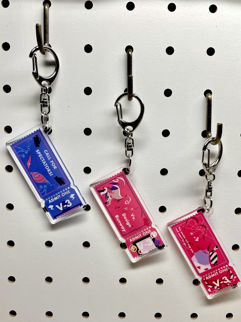 チケット風アクリルキーホルダー ver2