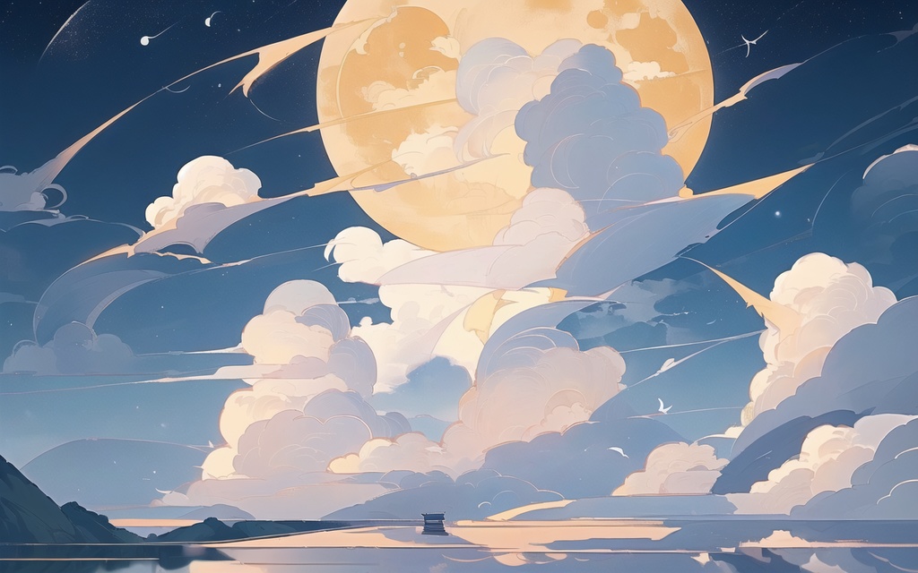 空と月と雲１３枚セット（1280*800）