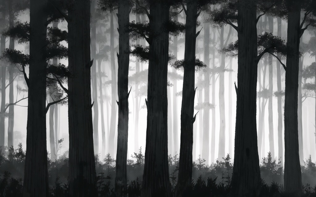 暗い森の不安な夜１３枚セット（1280*800）
