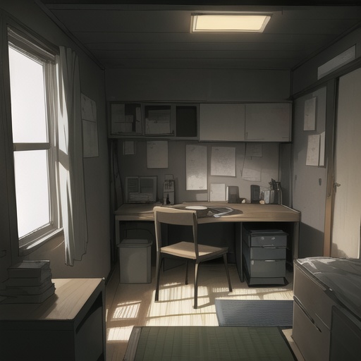 夜の一人暮らしの部屋　１６枚セット（512*512）