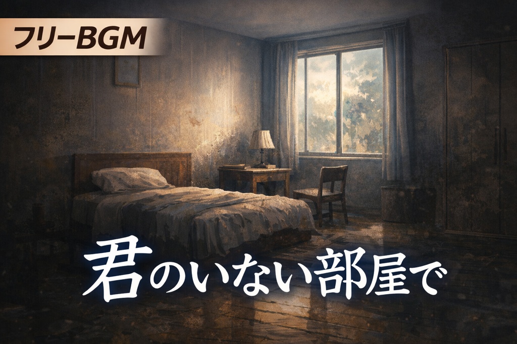 「フリーBGM」君のいない部屋で In the Room Without You【PianoBGM】作業用・Vlog・ゲーム用BGM|商用利用OK|切ないピアノ